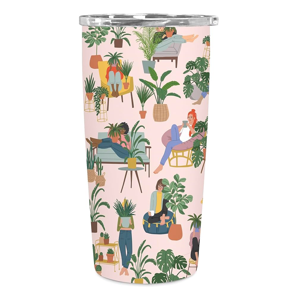 Studio Oh! Insulated 17-Ounce Double Walled Insulated Tumber (Women & Houseplants)