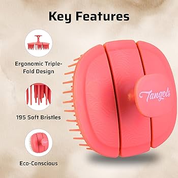 Tangols Triple-Fold Exfoliating Shampoo Brush