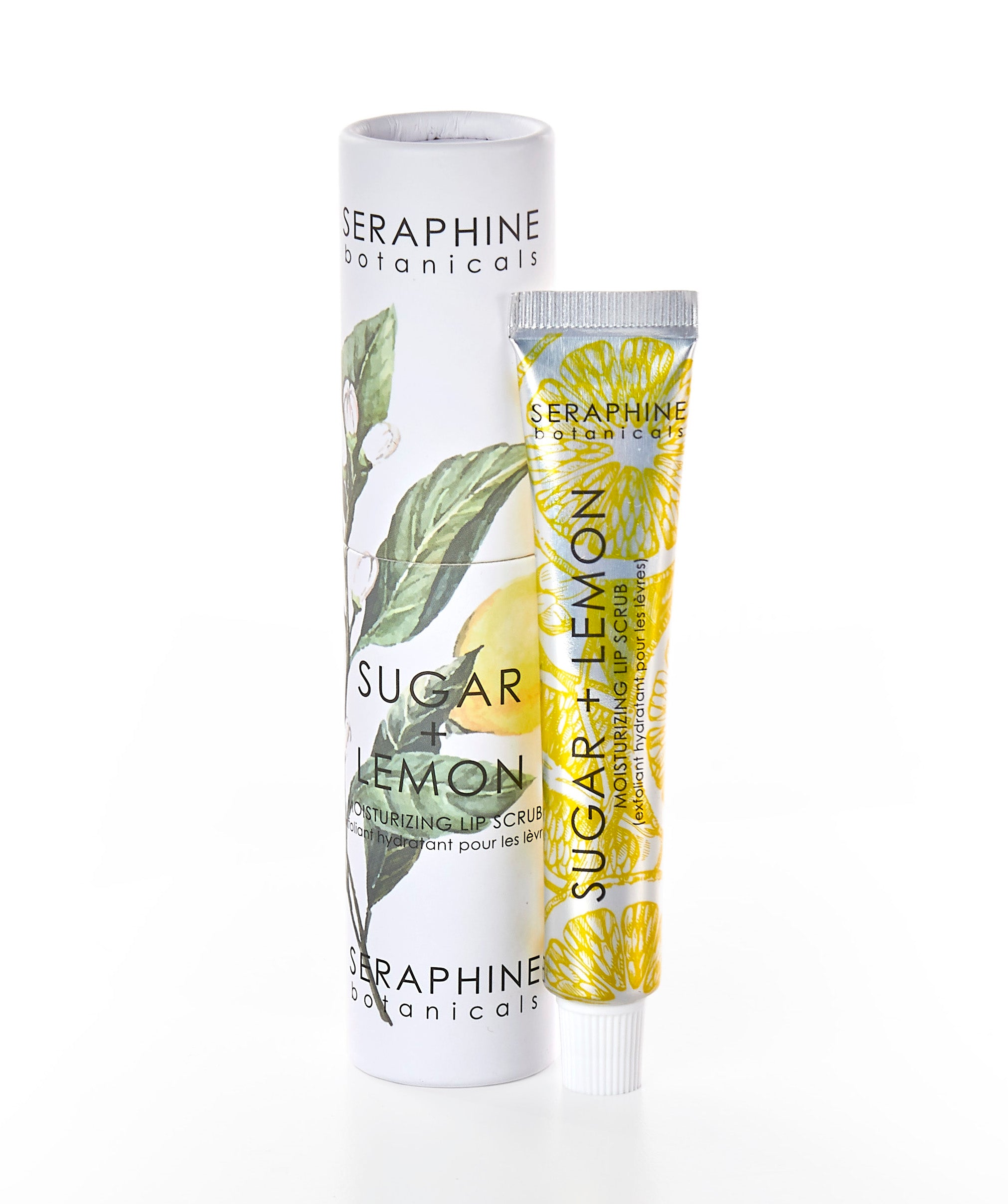 Seraphine Botanicals Sugar + Lemon Moisturizing Lip Scrub